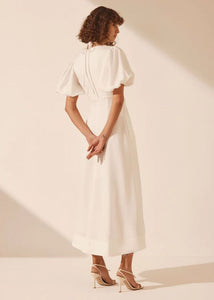 BLANC KEYHOLE MIDI DRESS