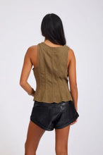 Load image into Gallery viewer, DESERT MUSE PEPLUM TANK TOP
