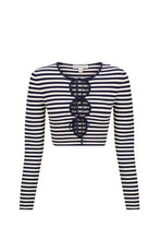 Load image into Gallery viewer, OCEANE LONG SLEEVE KEYHOLE TOP
