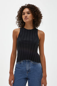 FLORENCE KNIT TOP BLACK