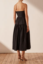Load image into Gallery viewer, MORGAN MIDI DRESS - BLACK
