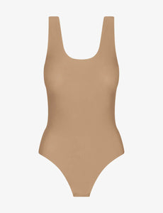 BUTTER TANK BODYSUIT TOFFEE