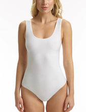 Load image into Gallery viewer, BUTTER TANK BODYSUIT WHITE
