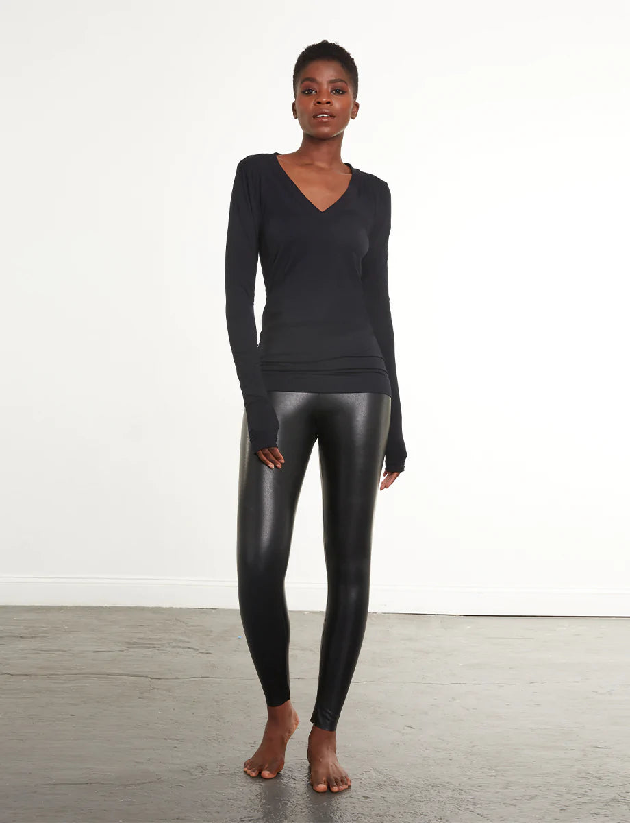 FAUX LEATHER LEGGING