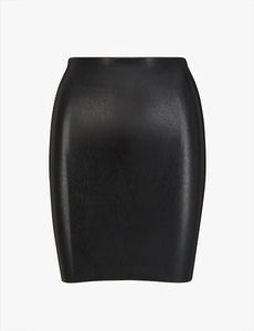 FAUX LEATHER MINI SKIRT