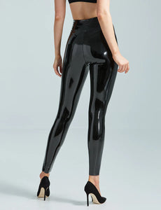 FAUX PATENT LEATHER LEGGING