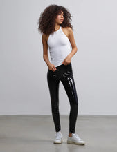 Load image into Gallery viewer, FAUX PATENT LEATHER LEGGING
