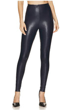 Load image into Gallery viewer, FAUX LEATHER LEGGING - NAVY

