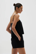 Load image into Gallery viewer, NEVA LINEN CAMI BLACK

