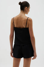 Load image into Gallery viewer, NEVA LINEN CAMI BLACK
