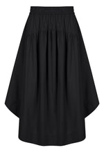 Load image into Gallery viewer, GATHERED CIRCLE SKIRT BLACK
