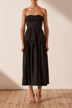 Load image into Gallery viewer, MORGAN MIDI DRESS - BLACK
