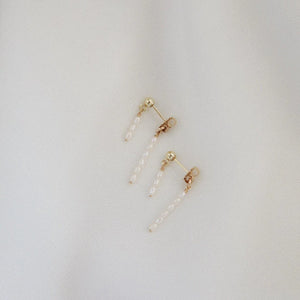 AIMEE FRESH WATER PEARL EARRINGS GOLD