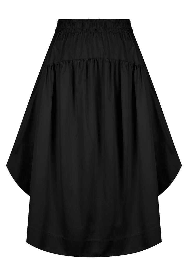 COTTON GATHERED CIRCLE SKIRT